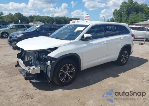 2018 Toyota Highlander Le z USA, uszkodzony, nr VIN 5TDZARFH9JS034538